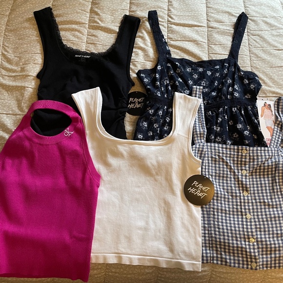 Calvin Klein Collection Tops - NWT Lot of Junior Tops Size Large - Levis, Calvin Klein, Planet Heart, Celebrity